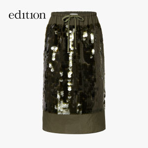 edition | Heavy Sequin Embroidery Mesh Skirt