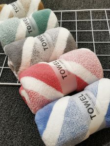 ผ้าขนหนูขนาดใหญ่ ผ้าขนหนูผ้าฝ้ายแท้ แห้งเร็ว ใช้สำหรับสระผม ใช้ได้ทั้งชายและหญิง ผ้าขนหนูสำหรับใช้ในบ้านและที่อยู่อาศัย