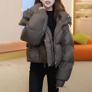 Stylish Warm Quilted Hooded Coat