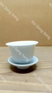 Porcelain Gaiwan White Tea Cup  瓷盖碗白茶杯