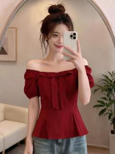 Áo Dài Sát Nách Đỏ Slimming Plus Size