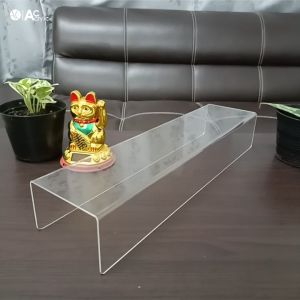 ชั้นวางโมเดล ชั้นอะคริลิคใส ทรง U ขนาด ก9.5xย38xส6cm.  หนา 2 มิล  (U3)