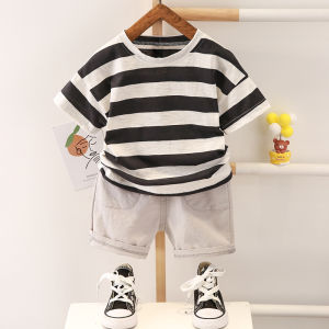 Summer Baby Boy Clothes Set Short sleeves Casual T-shirt 2Pcs Casual Terno for kid boy Girl clothes suits 0-5Y Outdoor Playwear