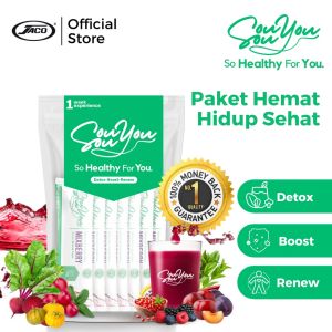 JACO Sousouyou Enriching Fiber Drink Detox Pelangsing Tubuh Minuman Antidioksidan Detox Lemak Tubuh