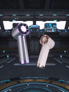 Jisu Life พัดลมพกพา ชาร์จได้ พร้อมฟังก์ชั่นกันฝุ่น ขนาดเล็ก พร้อมความเร็ว 1-100 ระดับ จอแสดงผล LED ตั้งแคมป์กลางแจ้ง พัดลม พัดลมมือถือ