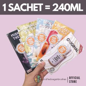 5ml Sachet Crafted Makeup Brushes Shampoo Cleaner Cleanser Cruelty Free