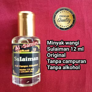 Minyak wangi Sulaiman 12 ml Original bibit Murni tanpa campuran tanpa alkohol
