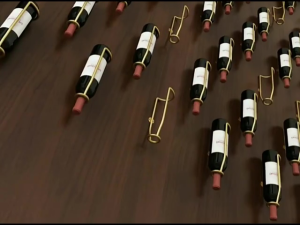 Metal Wall Mounted Wine Holder Tilted/Straight Wine Rack Wine Champagne Wall Mounted Display Stand