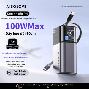 SOLOVE | Pin Sạc Dự Phòng Dung Lượng Lớn 20000mAh Sạc Nhanh 100W Đã Được Chứng Nhận An Toàn