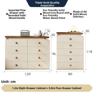 QUYUAN | Retro Integrated Makeup Vanity and Storage Chest