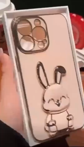 เคสโทรศัพท์ สำหรับรุ่น   REALME14 14T 14PRO    ซิลิโคนนิ่ม ดีไซน์หรูหรา พร้อมขาตั้ง ลาย การ์ตูน กระต่าย น่ารัก ตั้งได้ ฝาหลัง กันกระแทก