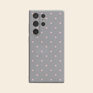 Gray Pink Star Luxury Fashion Full Lens Protective Case for Samsung Galaxy S26 S25 S24 A56 A36 Plus Ultra