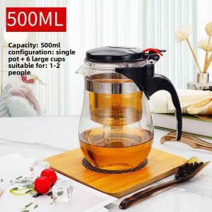 FEIZHUXIANSEN | Heat Resistant Teapot 1800ml Removable Filter