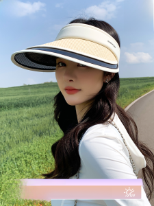 MiiOW | Mũ lưỡi trai chống nắng mùa hè có thể gập lại Mũ lưỡi trai chống tia UV hai lớp cho nữ Mũ lưỡi trai đi xe đạp che chắn rộng rãi