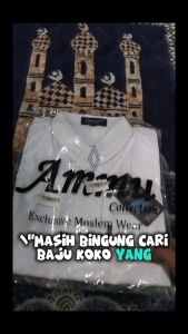 Baju Koko Ammu Putih Kerah Haibah Dewasa Termurah Ukuran S - 3XL