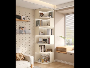 [PRE-ORDER] Solid wood corner bookcase floor-standing bookshelf storage rack for living room bedroom home use students simple and modern storage rack