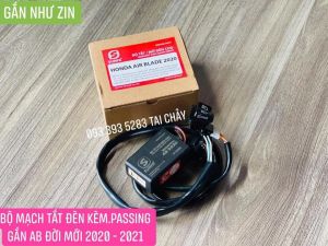 BỘ MẠCH TẮT ĐÈN XE AB 2020 KÈM NÚT PASSING ĐEN GẮN JACK ZIN KHÔNG CHẾ CHÁO ( NÚT PASSING ĐEN )