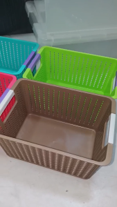 Home Mini Storage Basket Plastic Organizer Bin for Closet Pantry Laundry Bathroom Office Toy Organizer