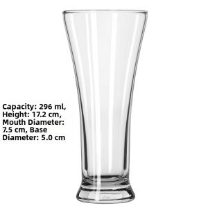 Large Wheat Beer Glass Libbey Brand Nordic Style Bar Craft Beer Cup Juice Drink Cup Waist Inward Design Nordic Pure Color