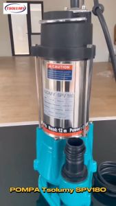 Pompa Celup Multifungsi Tsolumy SPV-180 Stainless Steel 180W - Pompa Air Kotor untuk Pertanian/Kolam/Perkotaan