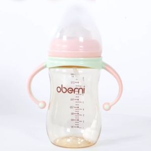 270ml Chai sữa trẻ em công suất lớn Chai sữa cổ rộng PP chống sốc chống rơi chống đầy hơi Ngăn chặn nghẹt thở