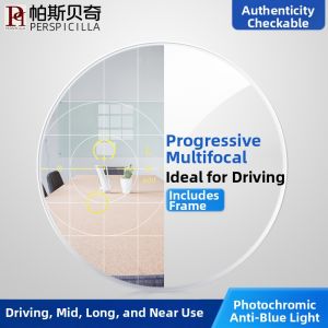 Perspicilla | Custom Multifocal Photochromic Blue Light Blocking Driving Near and Far Vision Glasses
