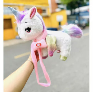 Đồ Chơi Unicorn Bông Biết Đi Phát Nhạc Lắc Mông Theo Nhạc Siêu Cưng Cho Bé