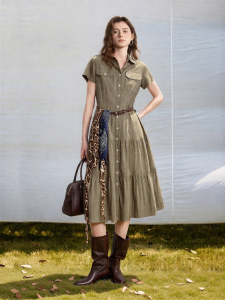 Toyouth | Intellectual Summer Workwear Women Dress Slim Waist Mid Length