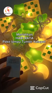 Lampu LED Tumblr Ketupat Spesial Ramadhan Lebaran