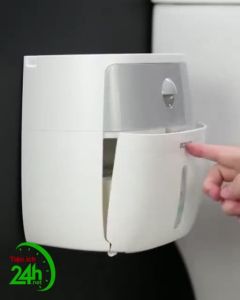 Hộp đựng giấy vệ sinh 2 tầng cao cấp Ecoco dán tường