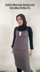 Tanktop Panjang Selutut Miranda 6369 Tali Kecil dan Tali Lebar Bahan Rayon Spandex