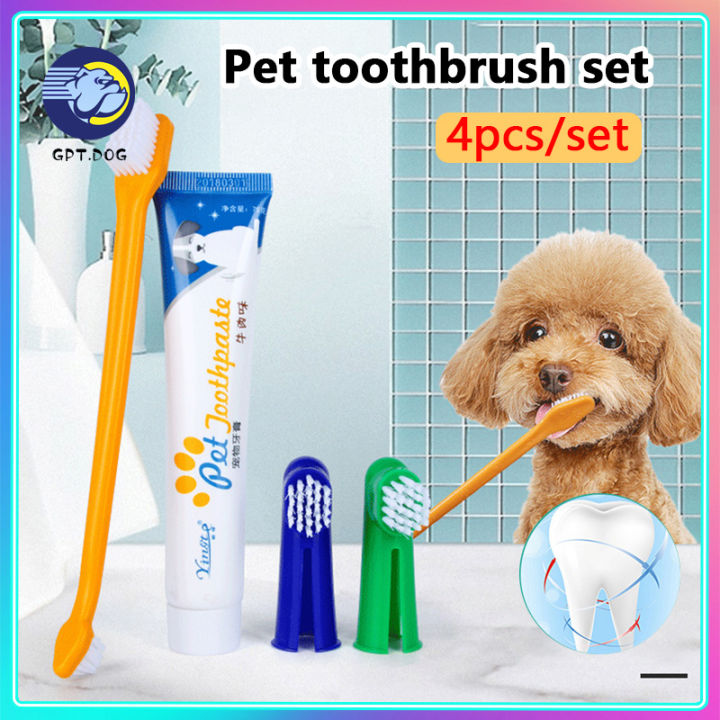 Dog toothpaste best sale and toothbrush kit