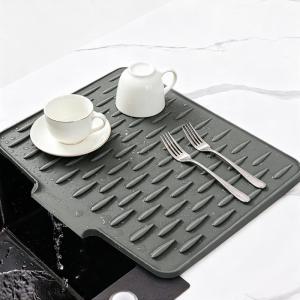 Silicone Drain Pad Drying Mat Pots Dish Drain Mat For Kitchen Sinks Tableware Non-slip Mats Anti-scald Coaster Kitchen Utensils