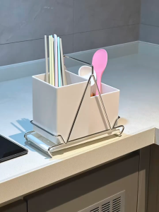 Lifinity ที่จัดเก็บอุปกรณ์ครัวสแตนเลสแบบติดผนัง รุ่นก้นกลวง