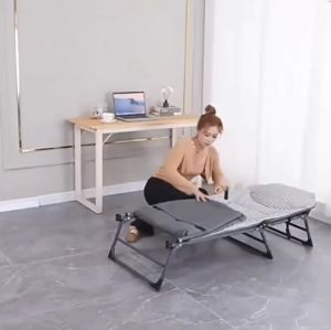 INTER HOME เตียงเสริม เตียงนอนพับได้ รุ่น DD112 โครงสร้างผลิตจากท่อเหล็ก แข็งแรง หนา ทนทาน