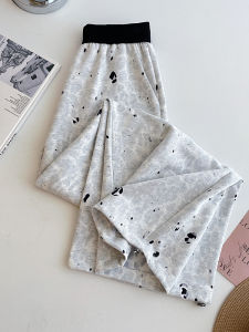 PAIBOLI | Heavy-duty Floral Lace Design Casual French and American Style Long Sport Pants
