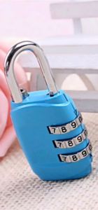 Resetteble number Padlock 3-digital travel luggage Padlock for luggage travel bag cabinet(READY STOCK)