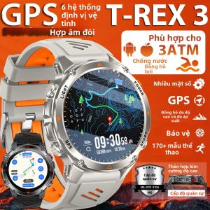 Đồng Hồ Thông Minh Quân Sự 2025 Gọi Bluetooth Tích Hợp GPS La Bàn Đo Độ Cao Khí Áp Chống Nước 3ATM Dành Cho Nam