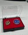 2 Pins+Case | GSP Pin + World Pin | Twinkler Star Junior Senior Scout Pins. 