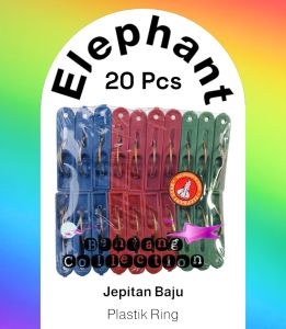 Jepitan Jemuran Jepitan Baju Plastik Ring 1Pack 20Pcs