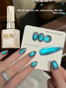 1 Chai 15ML Sơn Gel Móng Tay Mắt Mèo Xanh Bán Vĩnh Cửu Dùng Đèn UV/LED Dành Cho Làm Móng Nghệ Thuật Tại Nhà Hoặc Salon Cần Ngâm Để Tẩy.
