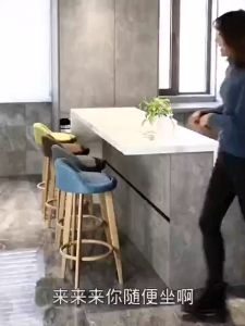 Tiancai Bar Stool 5073: A Luxury Modern Simple Back Bench Chair