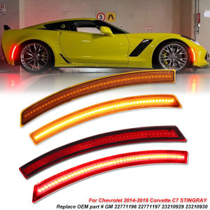 Car Accessories Front Rear Bumper LED Side Marker Light For Chevrolet Corvette C72014 2015 2016 2017 2018 2019 Fender Lamp
