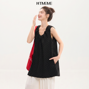 HTMEME | Áo Dạ Quần Tàu Retro Không Tay Nữ