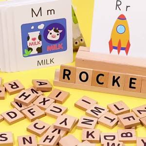 Trò Chơi Xếp Chữ Bằng Gỗ Montessori Cho Trẻ Mới Biết Đi Đồ Chơi Giáo Dục Sớm Trò Chơi Ghép Chữ Cái Rèn Luyện Kỹ Năng Vận Động Tinh Dành Cho Trẻ Từ 3-6 Tuổi