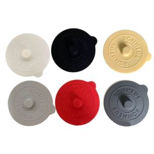 SHENS465 3pcs Silicone with Convex Handle Dust Free Sealing Lid Mug Cover Cup Caps Cup Accessories