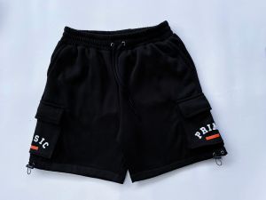 celana pendek cargo pria cargo fleece pendek.