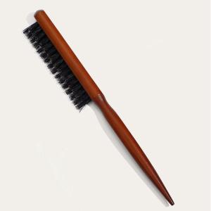 Pig Bristle Narrow Tooth Comb Enhance Appearance Versatile for Styling