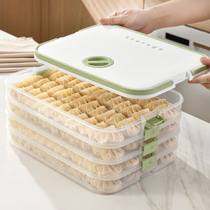 Thickened Food Grade Dumpling Storage Box Refrigerator Freezing Special Multi-layer Sealed Dumpling Paste Box Japanese Style