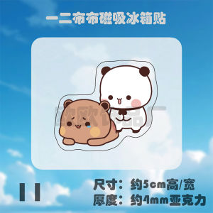 Adorable Fun Acrylic Fridge Magnet Cute DIY Magnetic Patch Decorative Kitchen Home Decor Cartoon Anime Pattern
